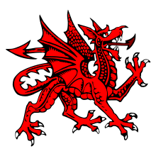 Merlijn en rode de draak van Wales